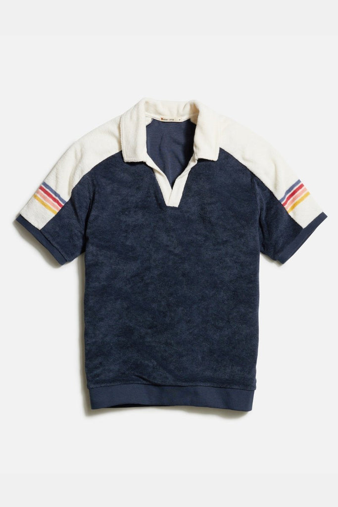 Marine Layer Terry Out Varsity Polo - Archery Close Men's