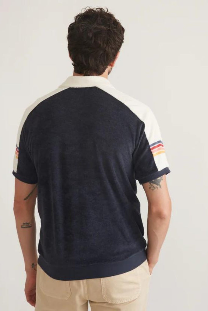 Marine Layer Terry Out Varsity Polo - Archery Close Men's