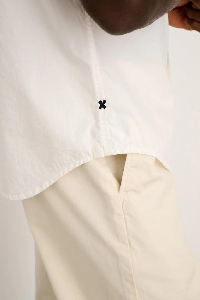 Alex Mill Short Sleeve Mill Shirt in Paper Poplin - Archery Close Men's