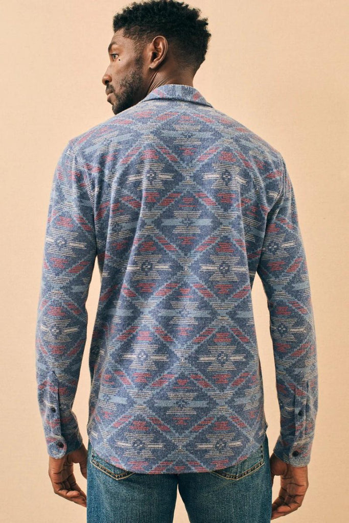 Faherty Brand Doug Good Feather Legend Sweater Shirt - Archery Close Men's