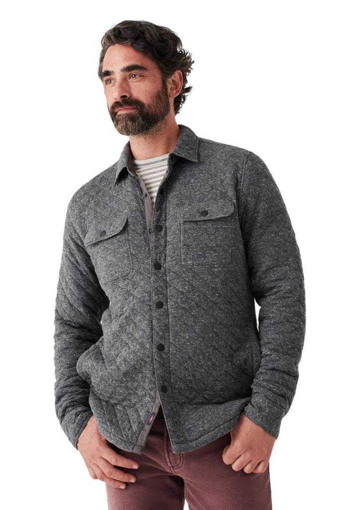 Faherty Brand Epic Quilted Fleece CPO - Archery Close Men's