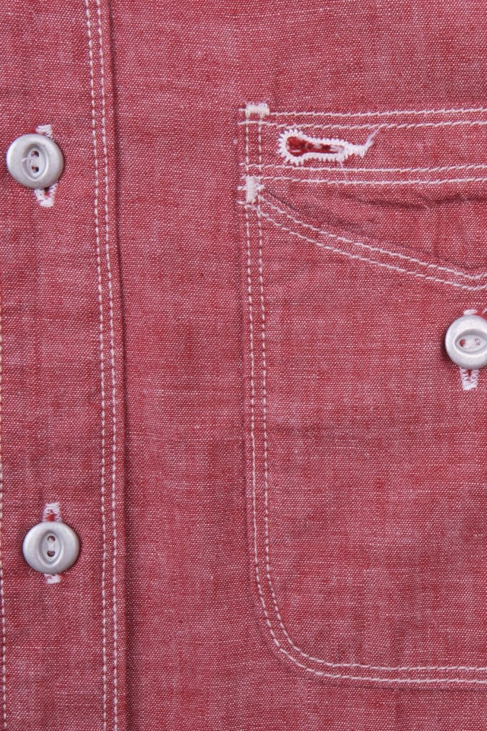 Freenote Cloth Lambert Shirt in Red Chambray - Archery Close Men's
