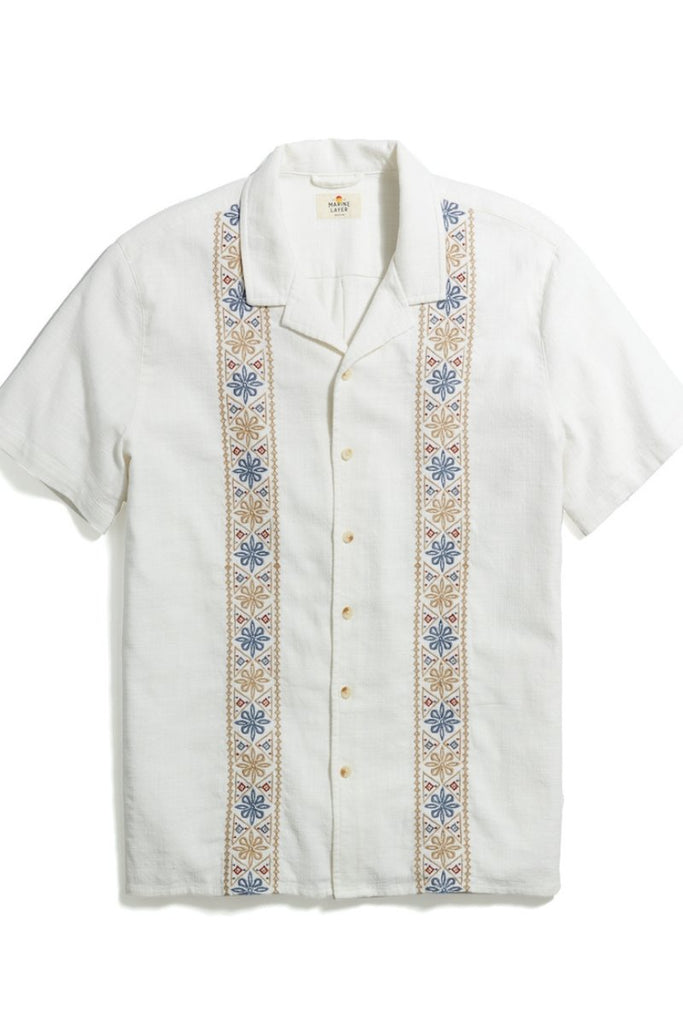 Marine Layer Archive Embroidered SS Shirt - Archery Close Men's