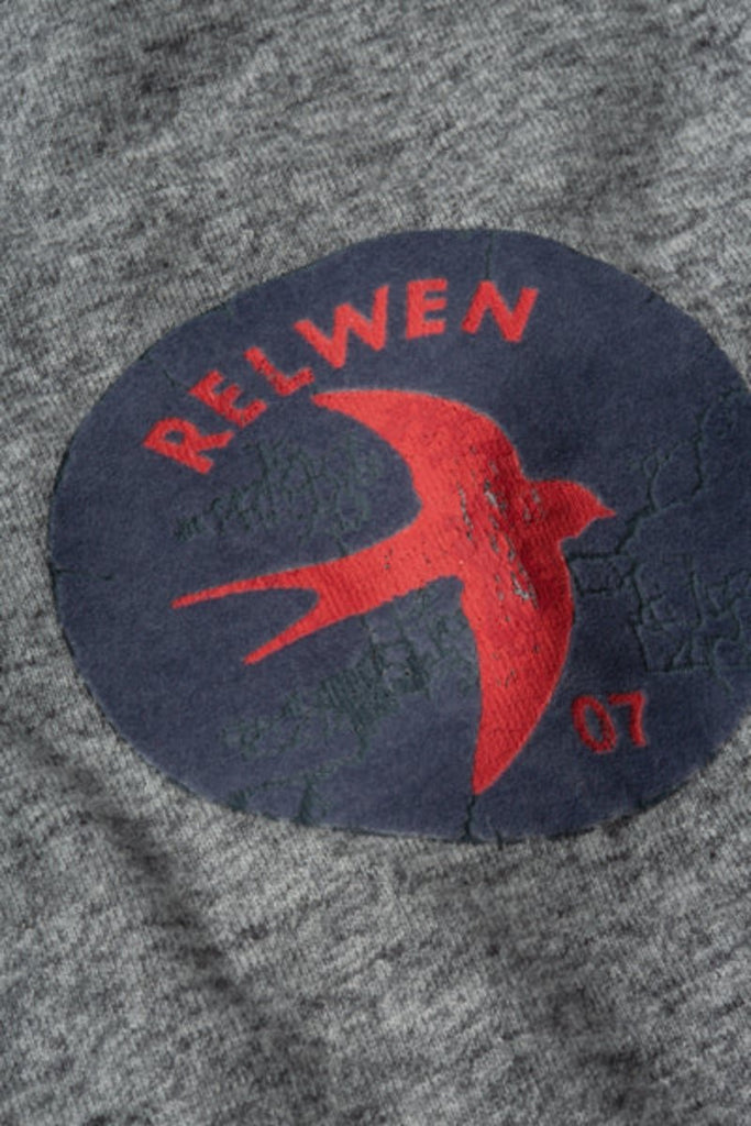 Relwen Trophy Tee - Grey Marl - Flocked Disc - Archery Close Men's