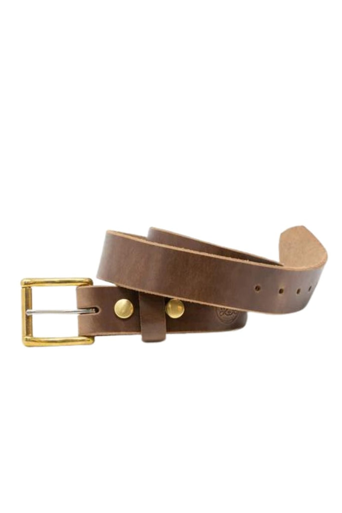 Whiskey Leatherworks Solid Brass & Stainless Steel Roller Buckle Belts - Archery Close Men's